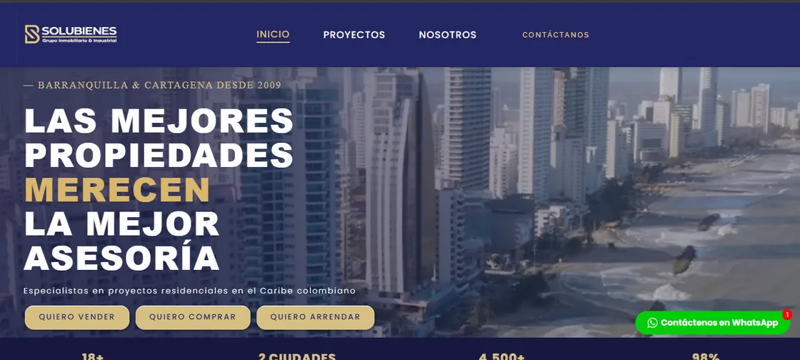 Proyecto web para Solubienes — Inmobiliario